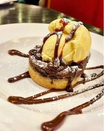 Shortbread Chocolate Souffle Cake at Red Robin