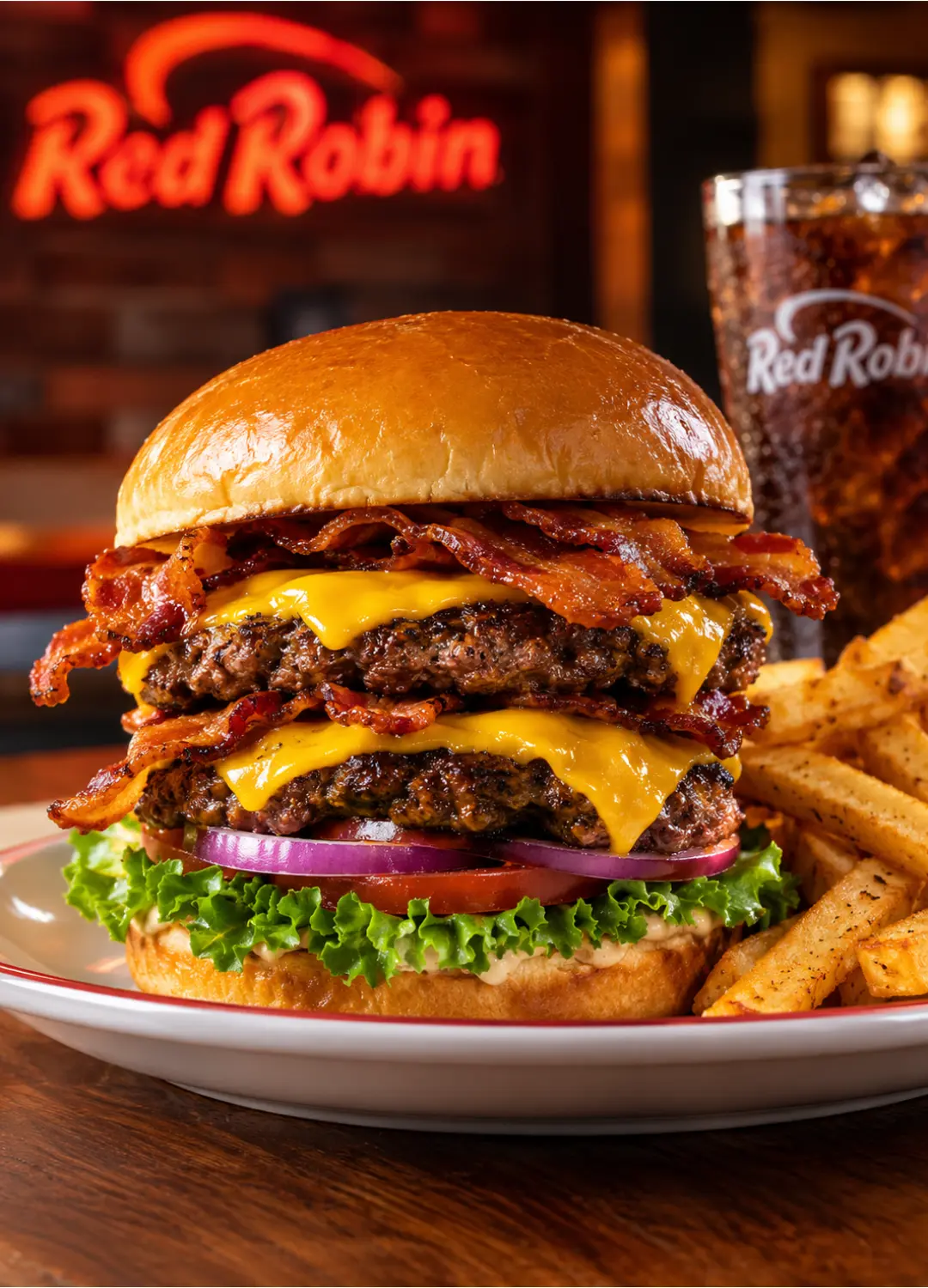 Bacon Cheeseburger Tavern Double from Red Robin